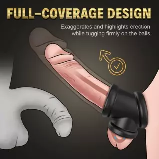 Dual Construction Cock Ring - LATUNE, Divide Cock and Ball, All-Around Silicone Penis Ring Maintaining a Thick, Firm Erection, A