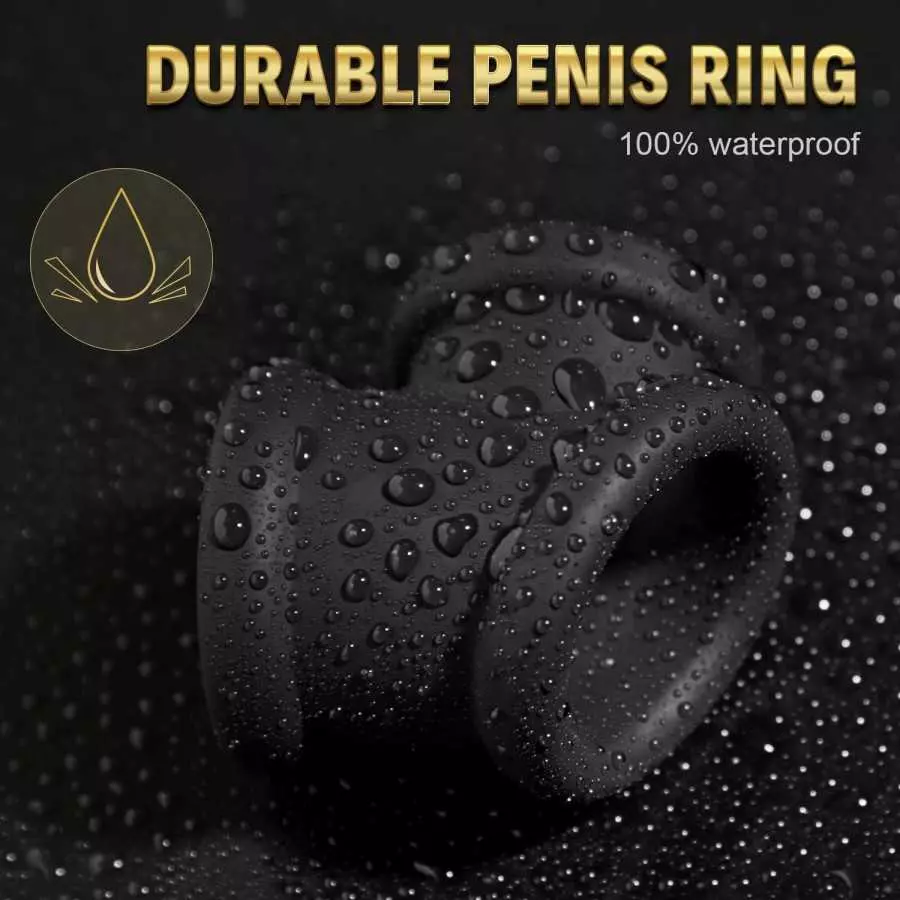 Dual Construction Cock Ring - LATUNE, Divide Cock and Ball, All-Around Silicone Penis Ring Maintaining a Thick, Firm Erection, A
