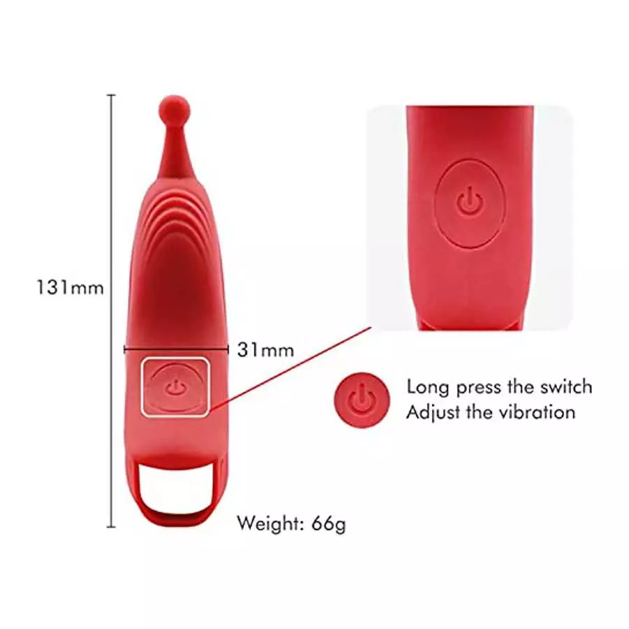 G-Spot Finger Clit Anal Nipples Vibrator, Female Masturbation Massage Adult Sex Toys, Waterproof Rechargeable Multi-Frequency Vi