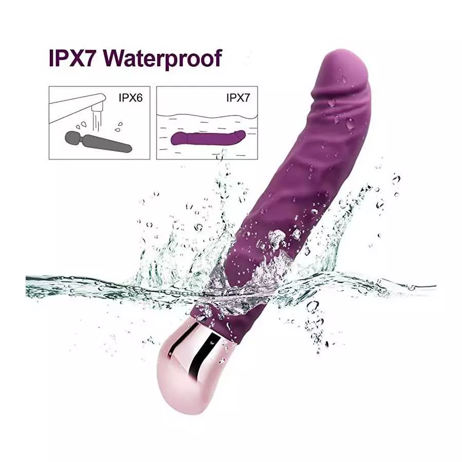 Rechargeable Realistic Dildo Vibrator for Women,G-Spot & Clitoral Stimulation with 10 Vibration Modes Adult Sex Toy for Couples 