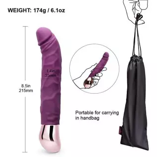 Rechargeable Realistic Dildo Vibrator for Women,G-Spot & Clitoral Stimulation with 10 Vibration Modes Adult Sex Toy for Couples 