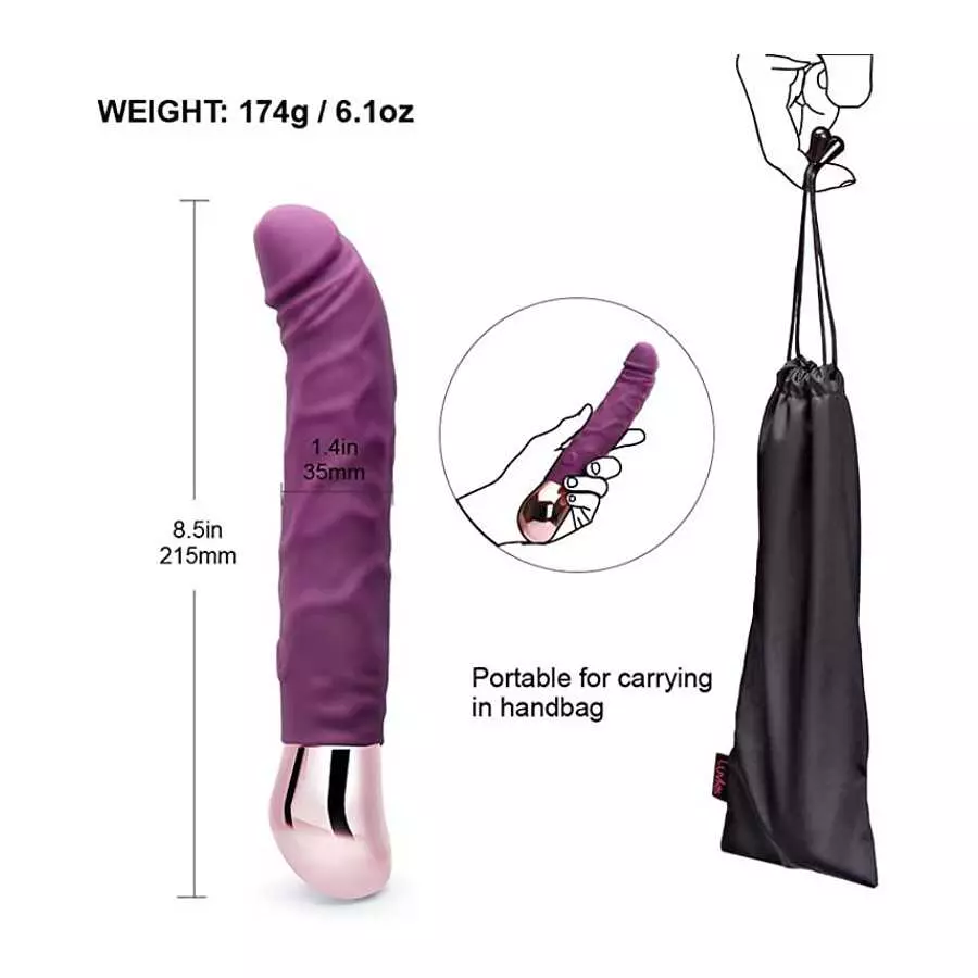 Rechargeable Realistic Dildo Vibrator for Women,G-Spot & Clitoral Stimulation with 10 Vibration Modes Adult Sex Toy for Couples 