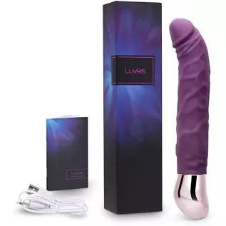 Rechargeable Realistic Dildo Vibrator for Women,G-Spot & Clitoral Stimulation with 10 Vibration Modes Adult Sex Toy for Couples 
