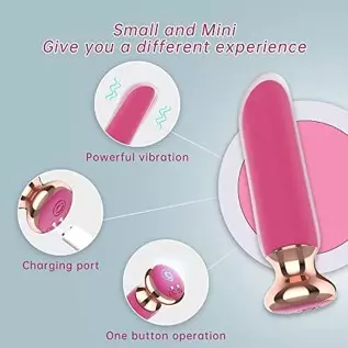 Rechargeable Bullet Vibrator with 10 Powerful Vibration Modes, Iusmnur Adult Sex Toys for Clitoris Nipple Vagina Massage to Wome Rechargeable Bullet Vibrator with 10 Powerful Vibration Modes, Iusmnur Adult Sex Toys for Clitoris Nipple Vagina Massage to Wome