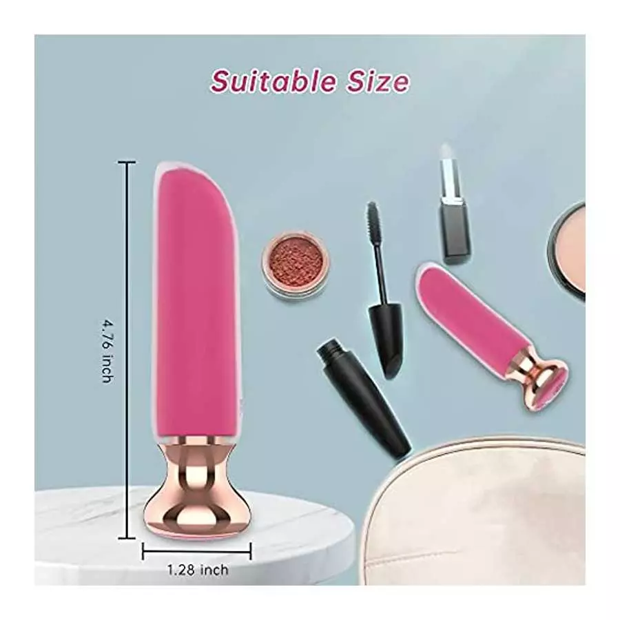 Rechargeable Bullet Vibrator with 10 Powerful Vibration Modes, Iusmnur Adult Sex Toys for Clitoris Nipple Vagina Massage to Wome