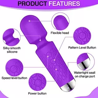 Experience Intense Clitoris Stimulation with Our Rechargeable Vibrator Wand. Personal Wand Massager is The Perfect Sex Toy for W Experience Intense Clitoris Stimulation with Our Rechargeable Vibrator Wand. Personal Wand Massager is The Perfect Sex Toy for W