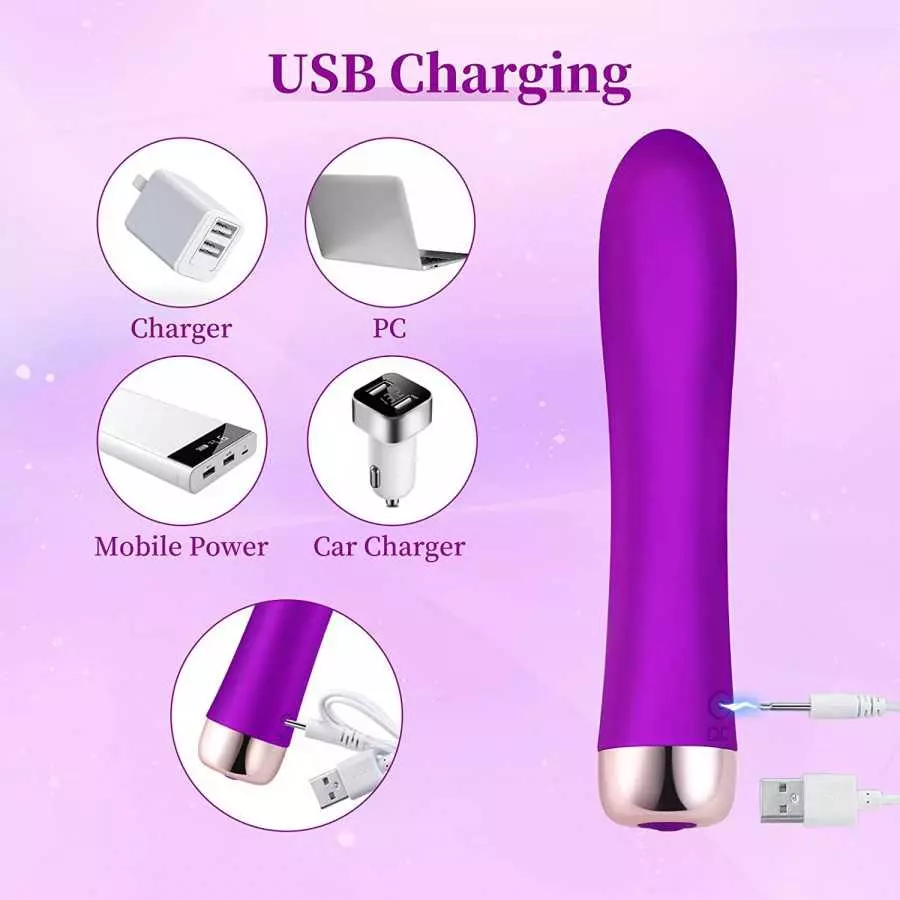 Clitoral G Spot Vibrator, Powerful Dildo Vibrators Clitoralis Stimulator with 10 Vibration Modes for Females, Rechargeable Clito