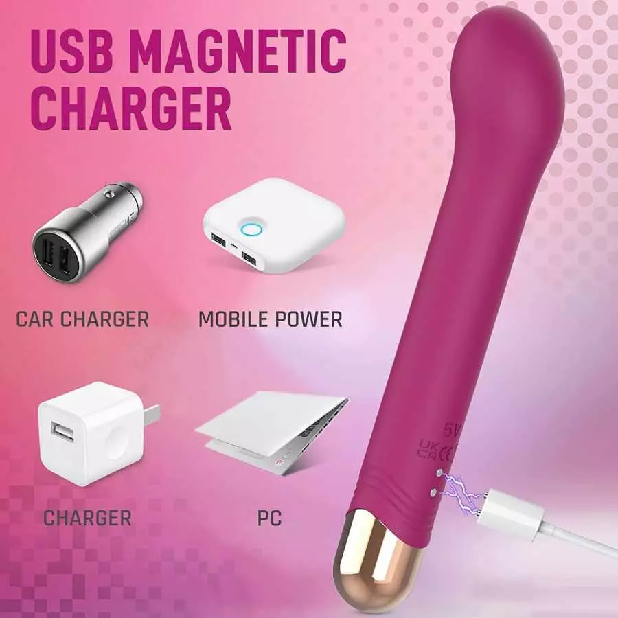 G Spot Finger Bullet Vibrator Rose Adult Sex Toy for Women, Clitoral G-Spot Stimulator with 9 Vibrations, Waterproof Clitoris Ni