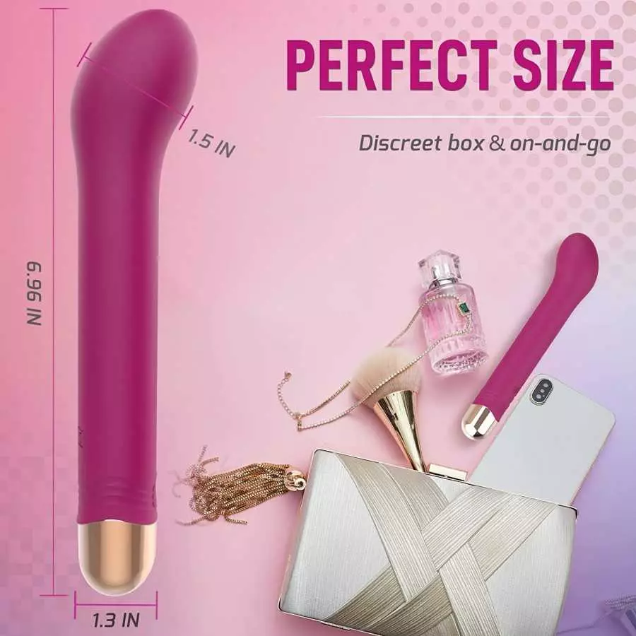 G Spot Finger Bullet Vibrator Rose Adult Sex Toy for Women, Clitoral G-Spot Stimulator with 9 Vibrations, Waterproof Clitoris Ni