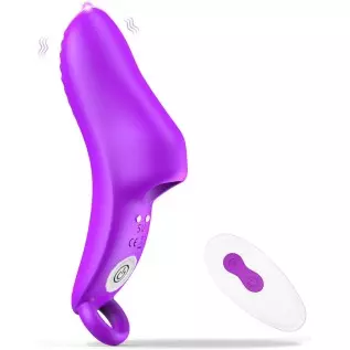 Finger Vibrator,Finger Massager Masturbator Vagina Stimulator with 9 Silicone Finger Vibrator Modes Sex Dildo Toys for G Spot Cl