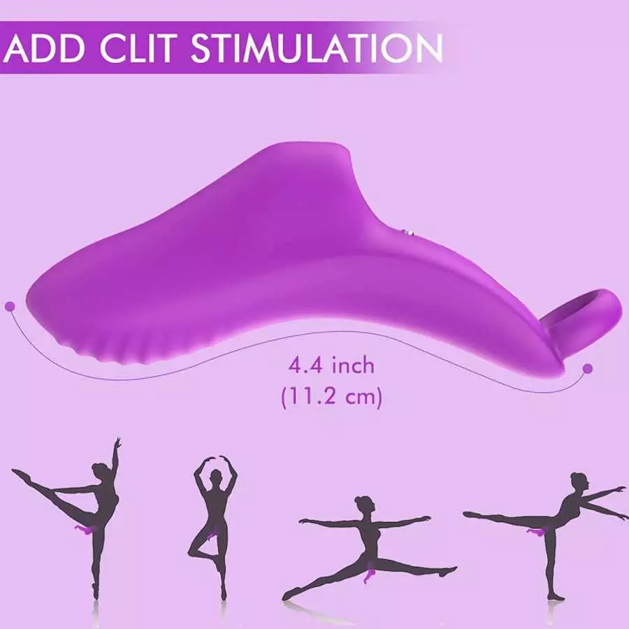 Finger Vibrator,Finger Massager Masturbator Vagina Stimulator with 9 Silicone Finger Vibrator Modes Sex Dildo Toys for G Spot Cl