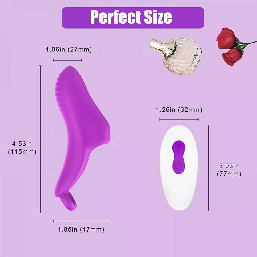Finger Vibrator,Finger Massager Masturbator Vagina Stimulator with 9 Silicone Finger Vibrator Modes Sex Dildo Toys for G Spot Cl