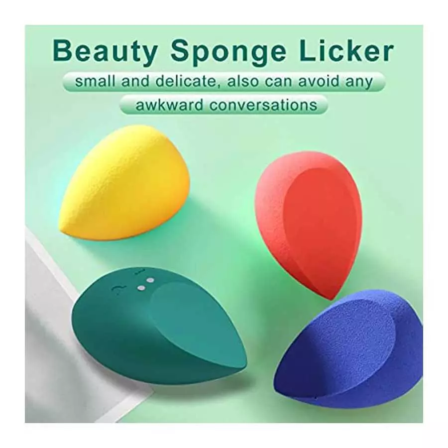 Beauty Sponge Clitoral Vibrator for Women Squirting O-rgasm, Innovative Tongue Licker Nipples Clitoris Massager with 10 Vibratin
