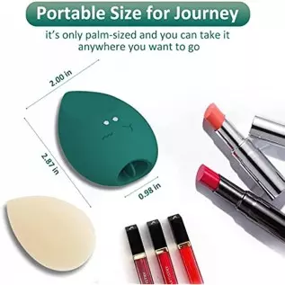 Beauty Sponge Clitoral Vibrator for Women Squirting O-rgasm, Innovative Tongue Licker Nipples Clitoris Massager with 10 Vibratin Beauty Sponge Clitoral Vibrator for Women Squirting O-rgasm, Innovative Tongue Licker Nipples Clitoris Massager with 10 Vibratin