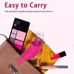 Clitoral Tongue Licking Toy for Women with 8 Modes, Waterproof Licking & Vibrating Vaginal Nipples Massager for Quick Orgasm, Mi