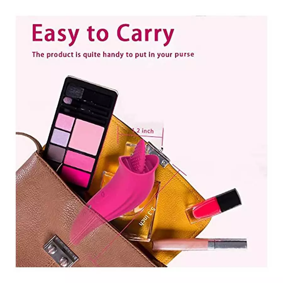 Clitoral Tongue Licking Toy for Women with 8 Modes, Waterproof Licking & Vibrating Vaginal Nipples Massager for Quick Orgasm, Mi