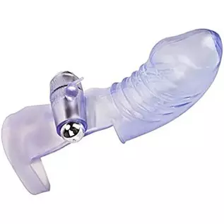 EXCEART Finger Sleeve Vibrator G Spot Clitoral Massager Silicone Finger Massager Masturbator Vagina Stimulator Toys