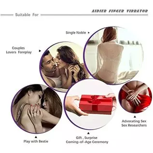 Finger Massager High Frequency Black Silicone Exciting Banger Fingering Massaging Toys 2019 (Black)