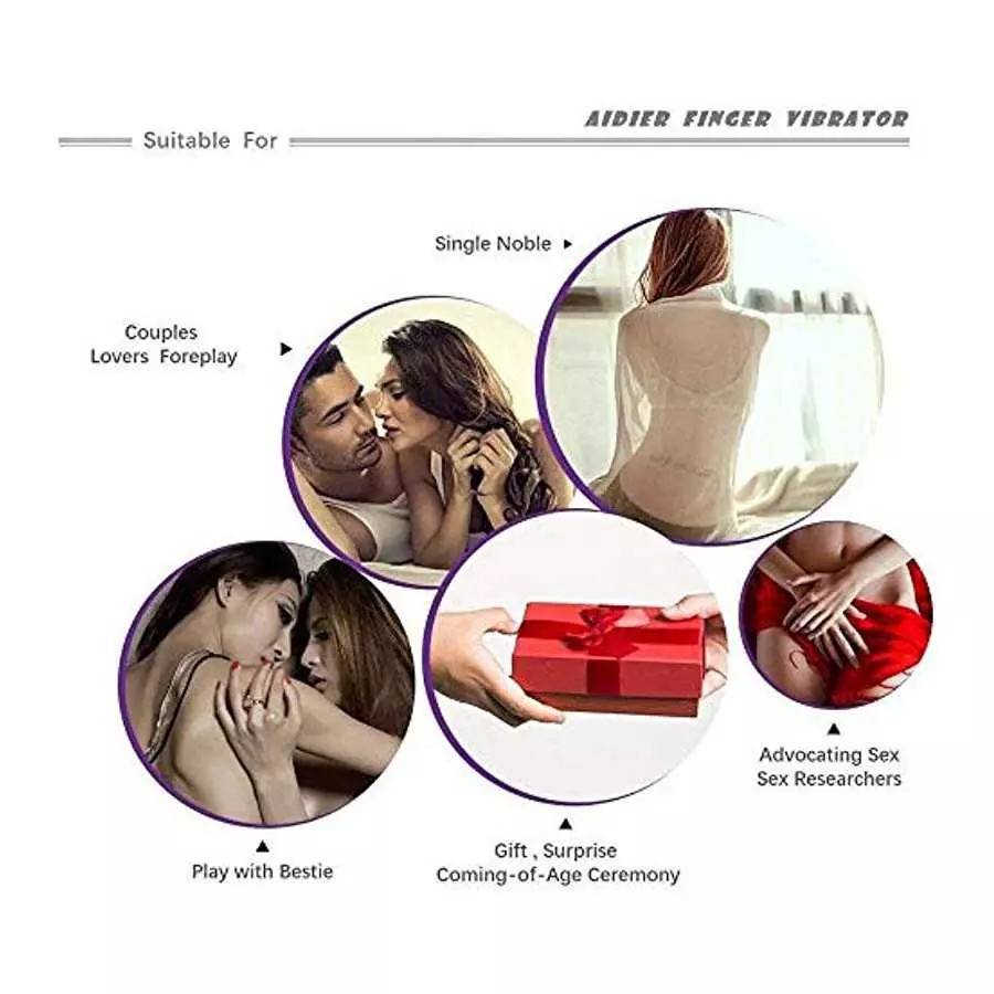 Finger Massager High Frequency Black Silicone Exciting Banger Fingering Massaging Toys 2019 (Black)