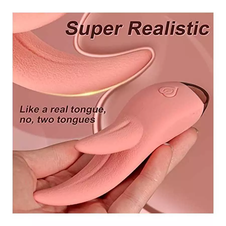 Clitoral Licking Vibrator, Realistic G-spot Nipple Stimulator with 7 Vibration Modes & Heat Function, Heating Soft Dildo Vibrato