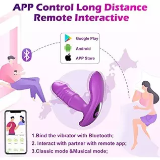 Thrusting Wearable G Spot Dildo Vibrator Adult Sex Toys for Women, APP & Remote Control Rose Clitoral Stimulation Butterfly Pant Thrusting Wearable G Spot Dildo Vibrator Adult Sex Toys for Women, APP & Remote Control Rose Clitoral Stimulation Butterfly Pant
