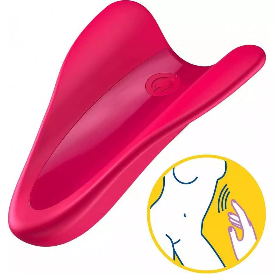 Satisfyer High Fly Finger Vibrator - 10 Vibration Programs for Stimulation of The Clitoris, Penis and Erogenous Areas - Waterpro
