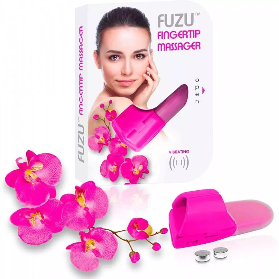 Fukuoku 9,000 World's Original Pink Stimulating Fingertip Massager Includes 1 Sensitivity Tip, 3.24 Pound