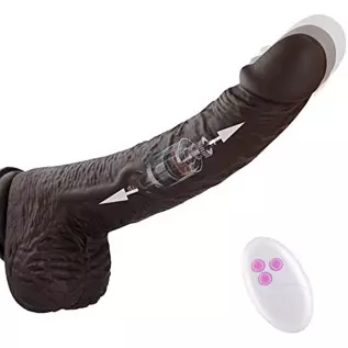 Thrusting Dildo Vibrator Sex Toys for Women, Vibrator Adult Sex Toys Realistic Vibrating Dildos with 5 Thrusting & Rotating Acti