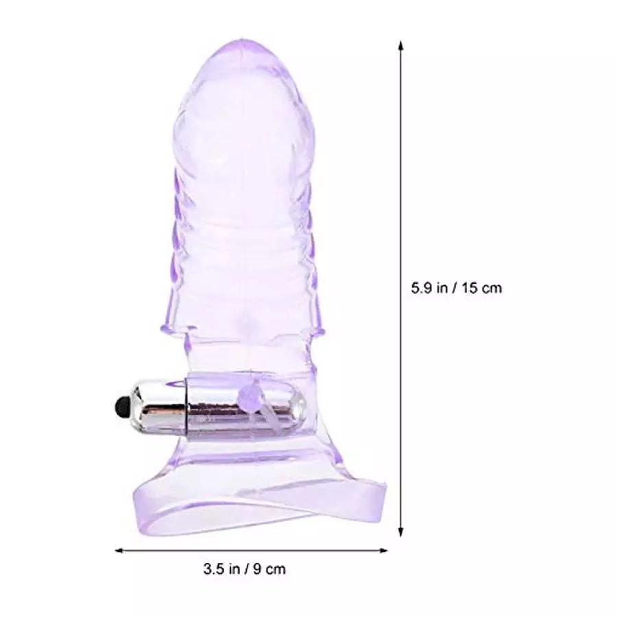 Healifty Vibrating Finger Sleeve G Spot Finger Sleeve Vibrator Female Sex Stimulator Massager Toys Woman Pleaure Toys Adult Sex 