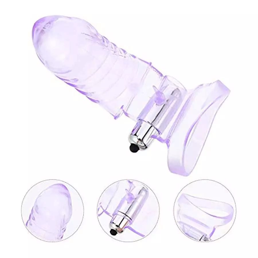 Healifty Vibrating Finger Sleeve G Spot Finger Sleeve Vibrator Female Sex Stimulator Massager Toys Woman Pleaure Toys Adult Sex 