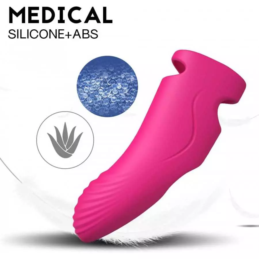 Bullet Vibrator with Finger Silicone Sleeve, Adult Toys Powerful Rechargeable with 9 Vibration Modes Stimulator Clitoris, Nipple