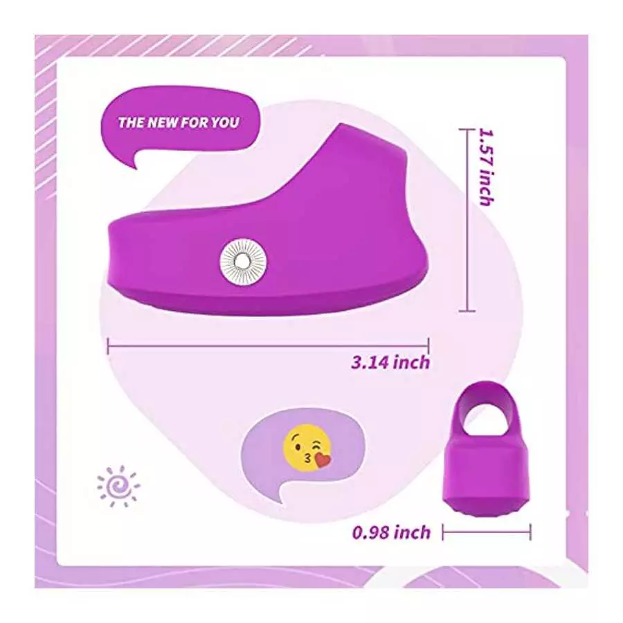 YAAWAA G Spot Finger Vibrator Sex Toy, 10 Vibrations Modes Adult Sensory Toys for Women Mini Bullet Vibrant to Climax Soft Silic