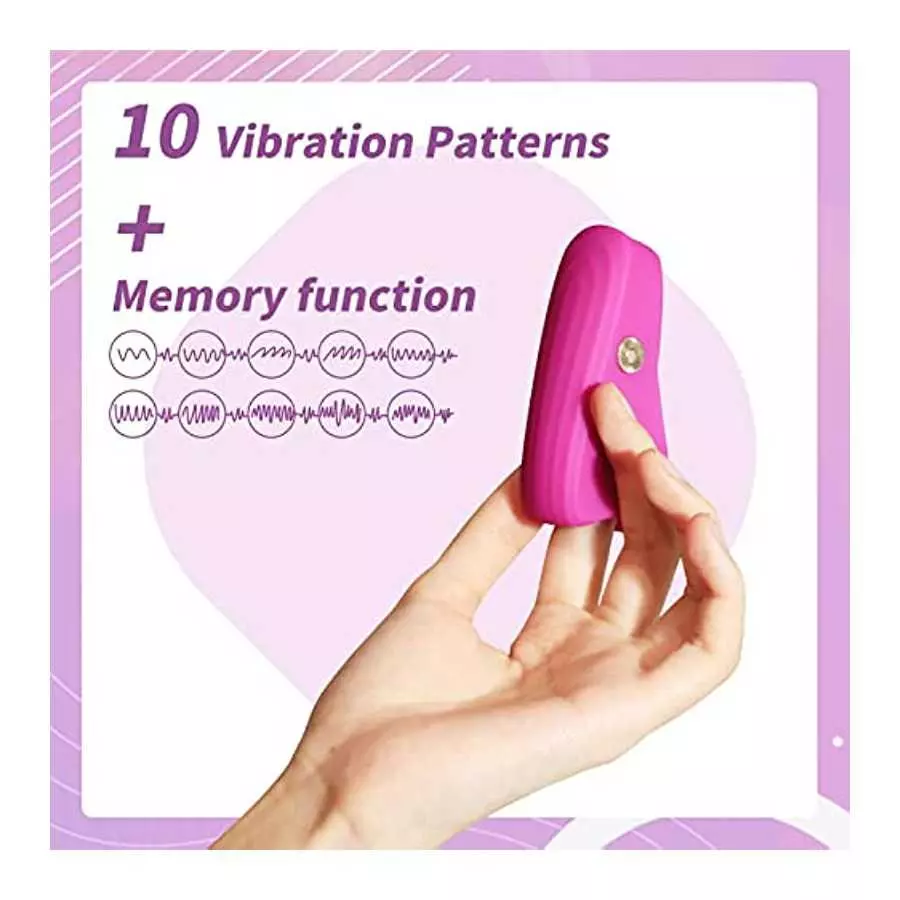 YAAWAA G Spot Finger Vibrator Sex Toy, 10 Vibrations Modes Adult Sensory Toys for Women Mini Bullet Vibrant to Climax Soft Silic