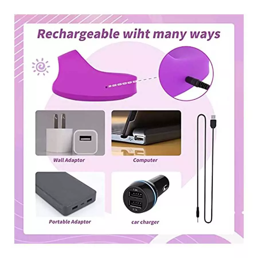 YAAWAA G Spot Finger Vibrator Sex Toy, 10 Vibrations Modes Adult Sensory Toys for Women Mini Bullet Vibrant to Climax Soft Silic