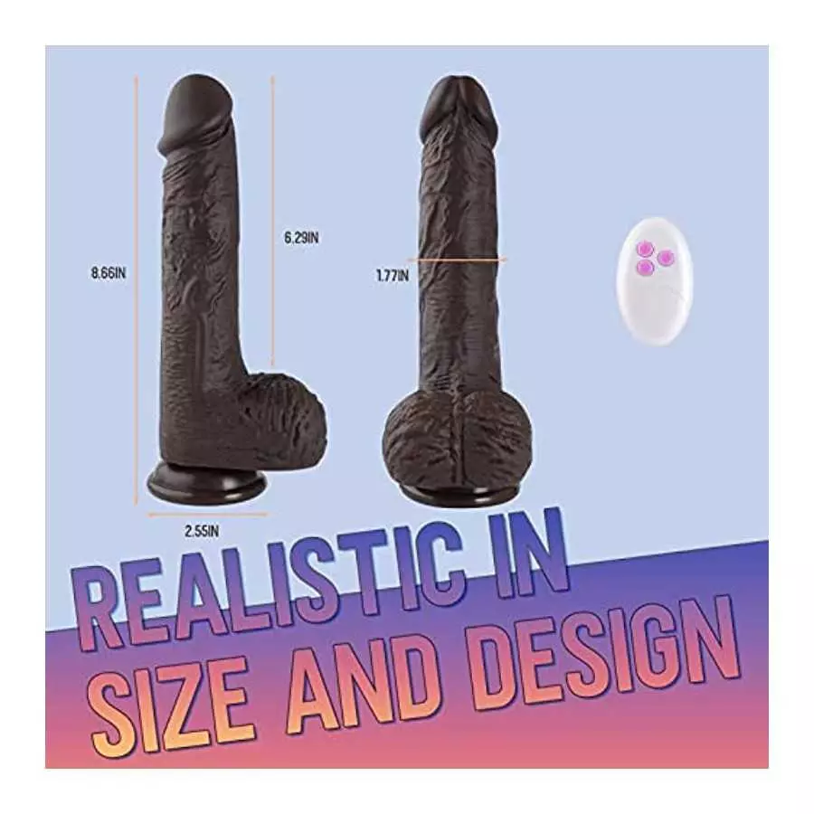Thrusting Dildo Vibrator Sex Toys for Women, Vibrator Adult Sex Toys Realistic Vibrating Dildos with 5 Thrusting & Rotating Acti