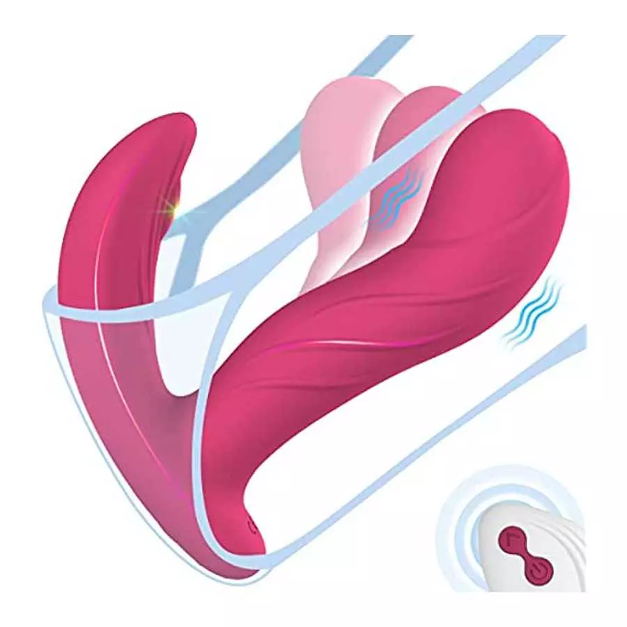 Wiggling Wearable Vibrator for G-spot - LATUNE Whisper-Quiet Rose Panty Vibrator with Remote, 3 Wiggling & 10 Vibration G Spot V Wiggling Wearable Vibrator for G-spot - LATUNE Whisper-Quiet Rose Panty Vibrator with Remote, 3 Wiggling & 10 Vibration G Spot V