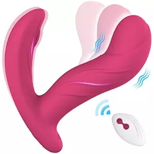 Wiggling Wearable Vibrator for G-spot - LATUNE Whisper-Quiet Rose Panty Vibrator with Remote, 3 Wiggling & 10 Vibration G Spot V Wiggling Wearable Vibrator for G-spot - LATUNE Whisper-Quiet Rose Panty Vibrator with Remote, 3 Wiggling & 10 Vibration G Spot V