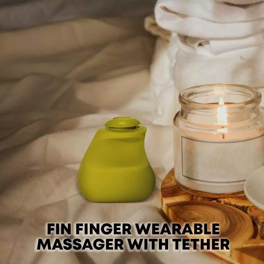Dame Products Fin Small Finger Massager, Compact Easy to Use 3 Intensity Levels , Grip Free Super Quiet 100% Medical Grade Silic