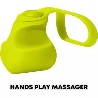 Dame Products Fin Small Finger Massager, Compact Easy to Use 3 Intensity Levels , Grip Free Super Quiet 100% Medical Grade Silic