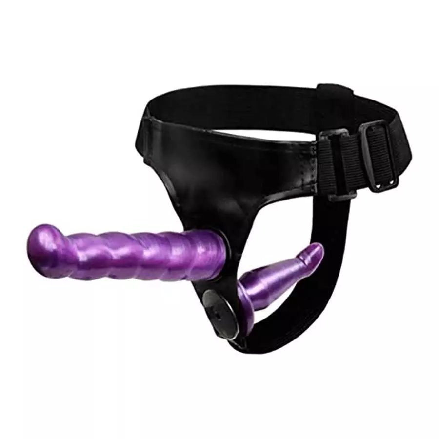 Strapon Double Dildo Vibrator Sex Toys for Woman Couples Ultra Elastic Harness Realistic Penis Strap On Dildos for Women Lesbian