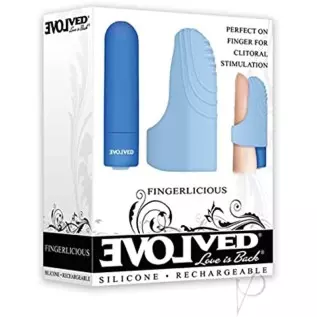 Evolved Love Is Back Fingerlicious Blue Finger Vibrator