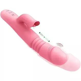 Vibrator with Heating Function and G Spot Tongue Vibrating Dildo Sex Toys for Women,Thrusting Toys/Woman Sex Clit Licker Sex Sti