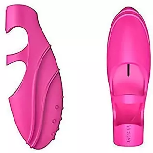 Qieaut Silicone Finger Vibrator, Clitoral and G spot Bullet Vibrator, Ladies Foreplay Finger cots, G spot Mini Finger cots, Happ