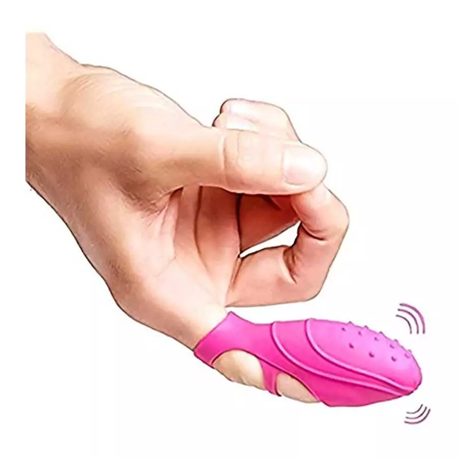 Qieaut Silicone Finger Vibrator, Clitoral and G spot Bullet Vibrator, Ladies Foreplay Finger cots, G spot Mini Finger cots, Happ