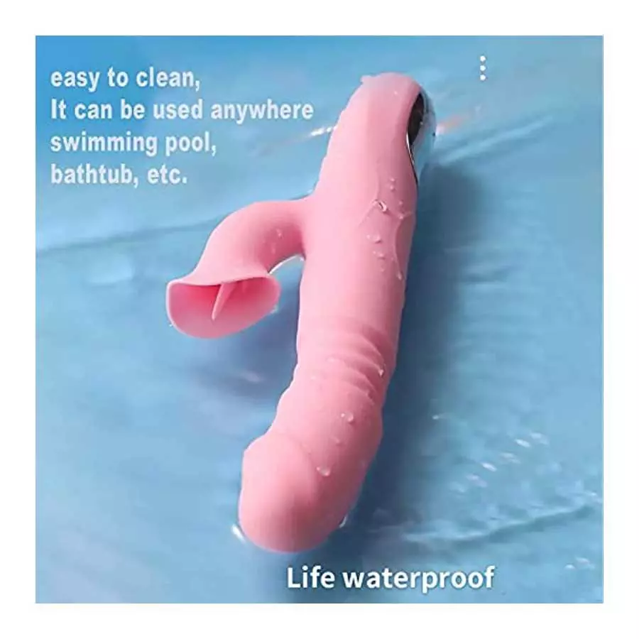 Vibrator with Heating Function and G Spot Tongue Vibrating Dildo Sex Toys for Women,Thrusting Toys/Woman Sex Clit Licker Sex Sti