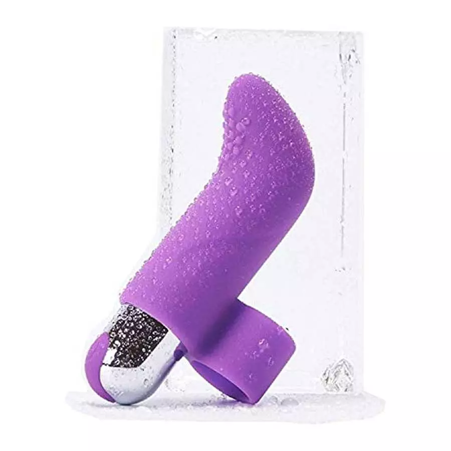 Anal Vibrator, Dildo Vibrating Machine Sex Toy for Women, Bullet Vibrator, Mini Finger Relaxing Massager Silicone Finger Electri