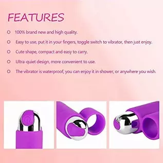 Anal Vibrator, Dildo Vibrating Machine Sex Toy for Women, Bullet Vibrator, Mini Finger Relaxing Massager Silicone Finger Electri