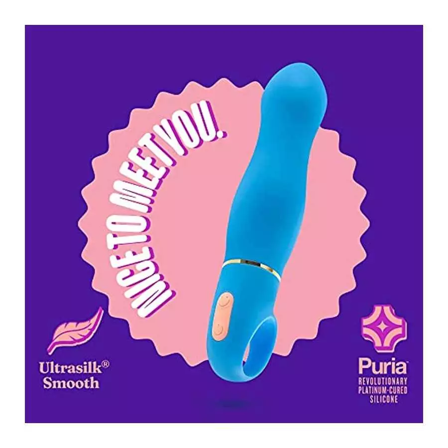 Blush Aria Exciting AF Silicone Vibrator - Rumble Tech Powerful Rumbly 10 Vibration Settings - G Spot Stimulation - IPX7 Waterpr