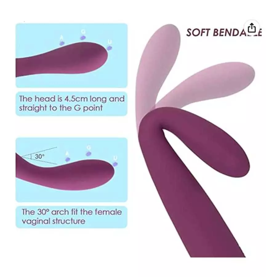 G Spot Vibrator - 8 Seconds to Orgasm Finger Shaped Waterproof Vibes for Women - 25 Vibrations Clitoris Nipple Vagina Massagers 