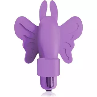 Sexy Gift Set of Flirt Finger Butterfly, Finger Vibrator, Purple and Icon Brands S-Finger Vibe, Blue
